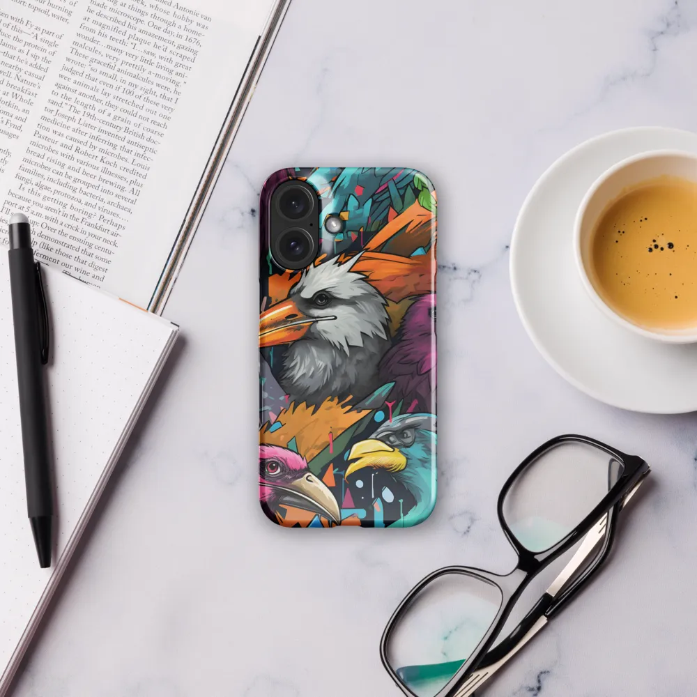 Avian Vortex: A Celebration of Color and Form | Phone Case |  16 | Snap Case | Glossy