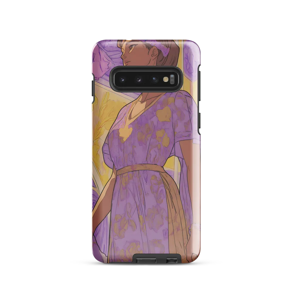 Elegance in Floral Harmony | Phone Case |  S10 | Tough Case | Glossy