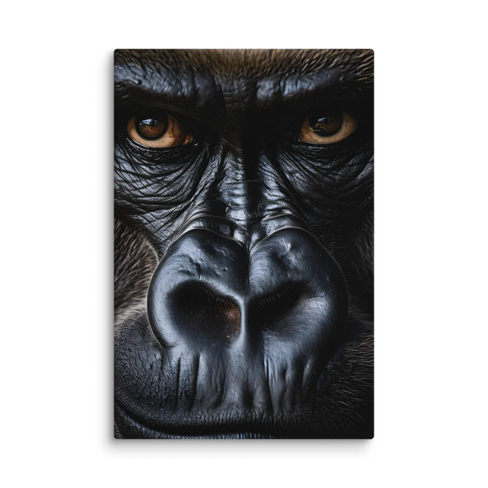 Gaze of the Wild: A Gorilla's Portrait