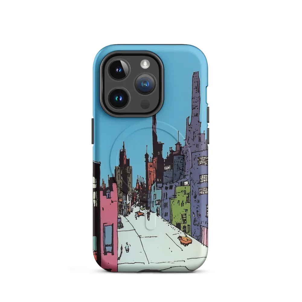 Vibrant Cityscape under the Moon