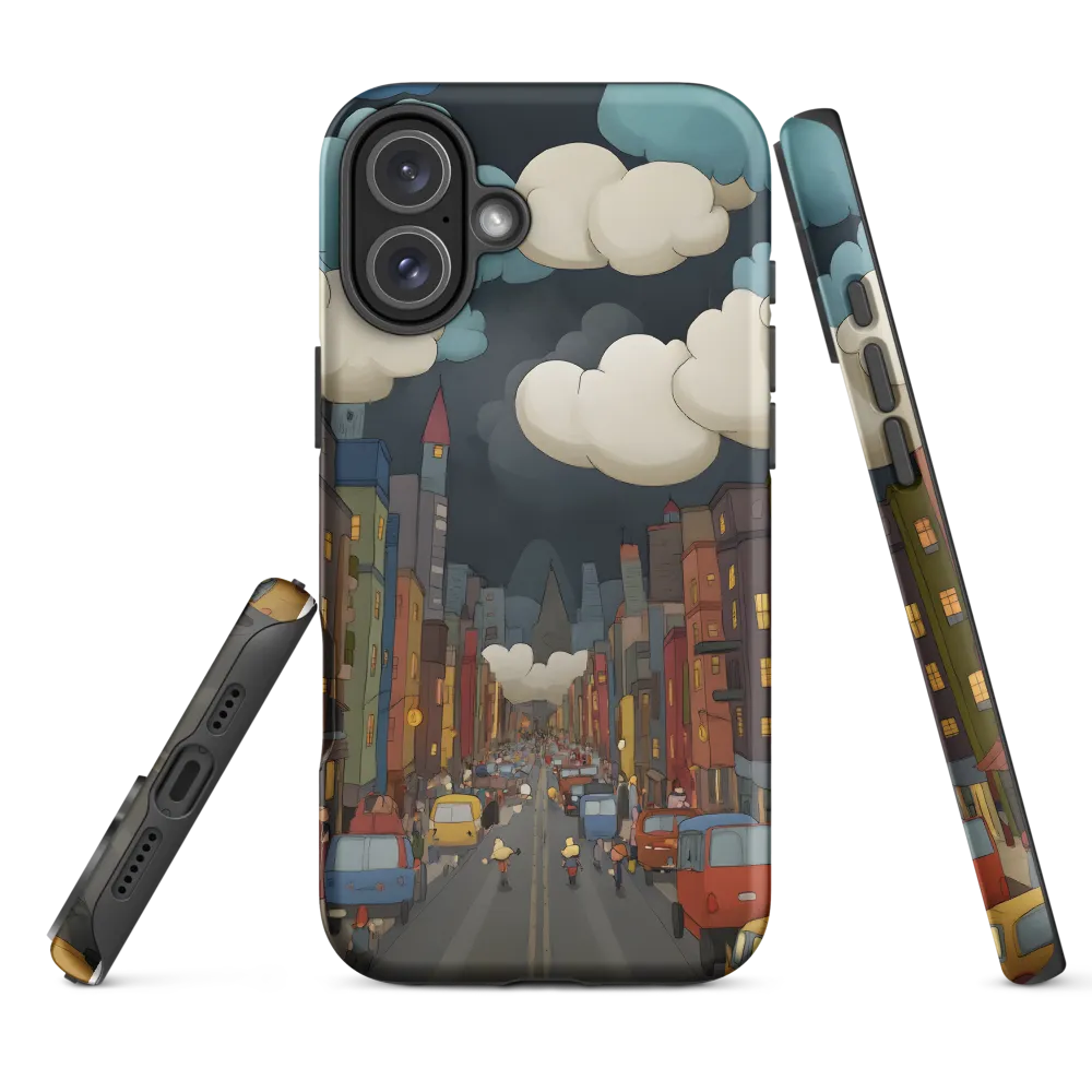 Urban Symphony: A City Awakens at Dusk | Phone Case |  16 Plus | Tough Case | Matte