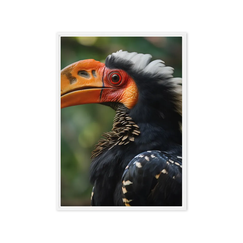 Majesty of the Hornbill | Canvas with White Frame | 20″×28″