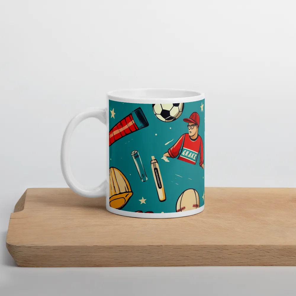 Playful Sports Medley | Mug with White inside | 11 oz