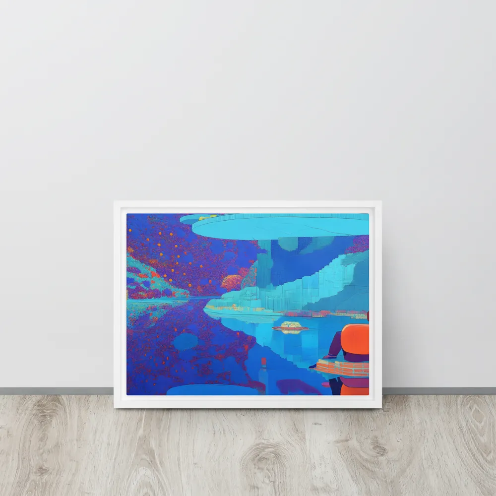 Reflections of Serenity | Canvas with White Frame | 12″×16″