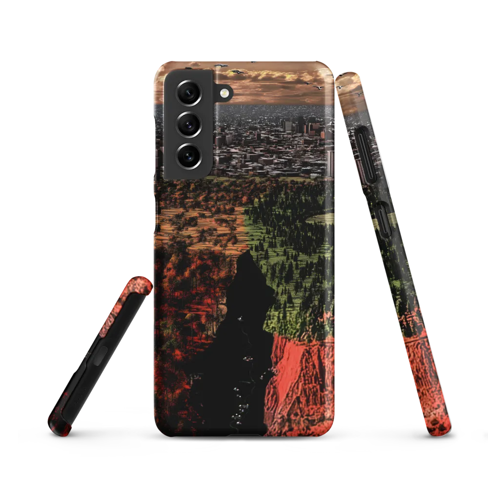 Harmony and Dissonance: A Landscape of Contrasts | Phone Case |  S21 | Snap Case | Matte