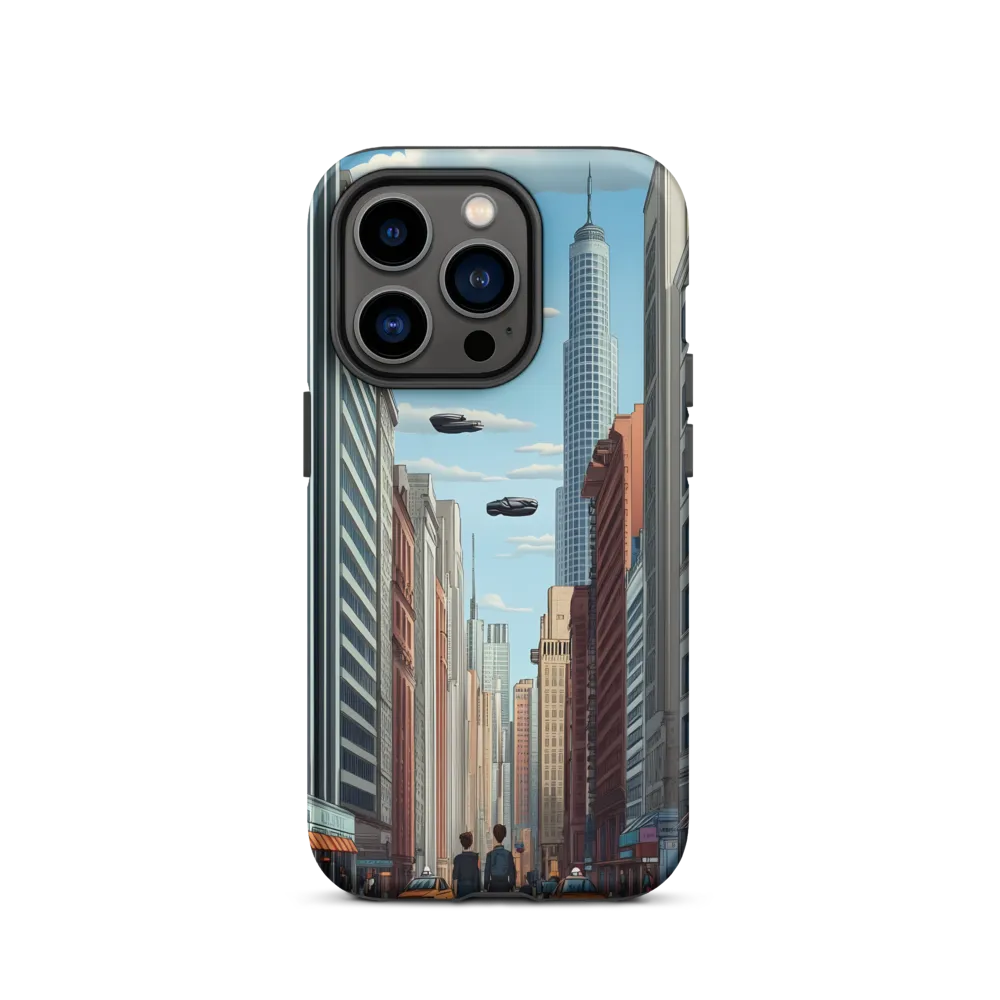Futuristic Stroll through the Urban Skyline