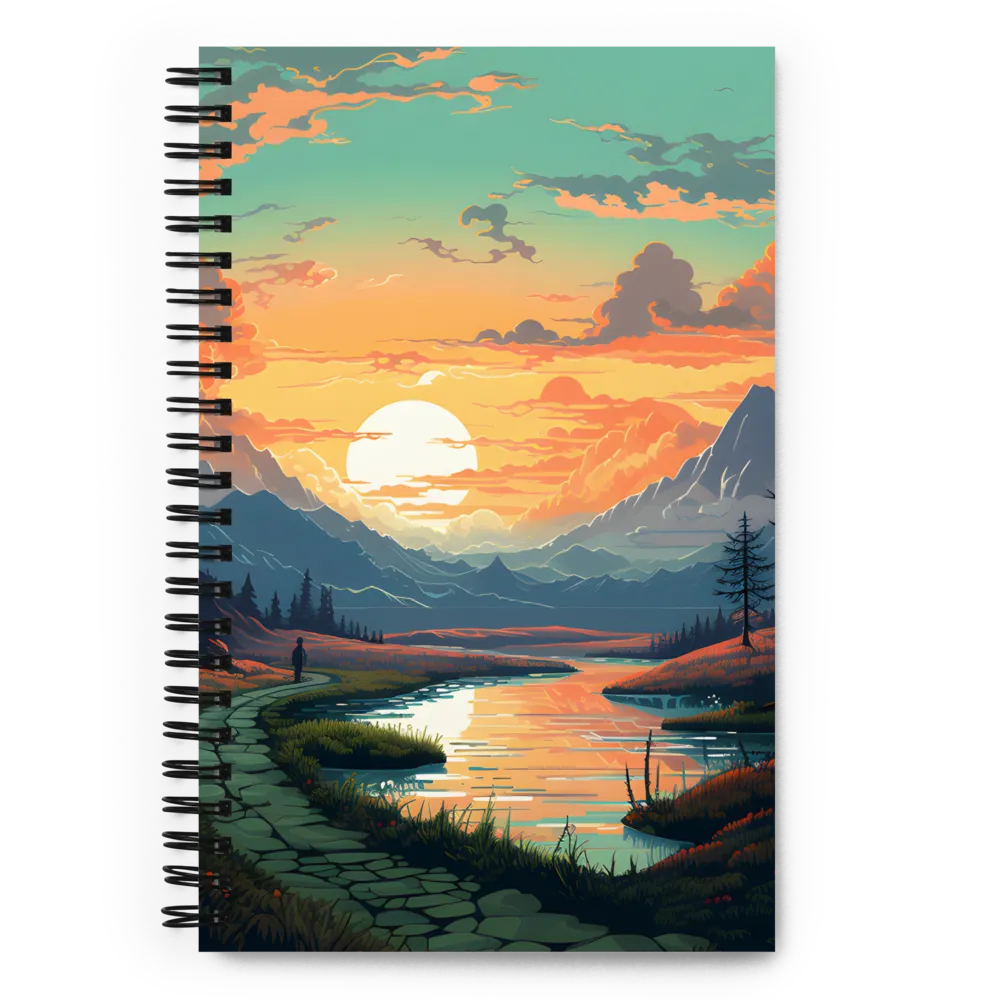 Serenity at Dusk | Spiral Notebook