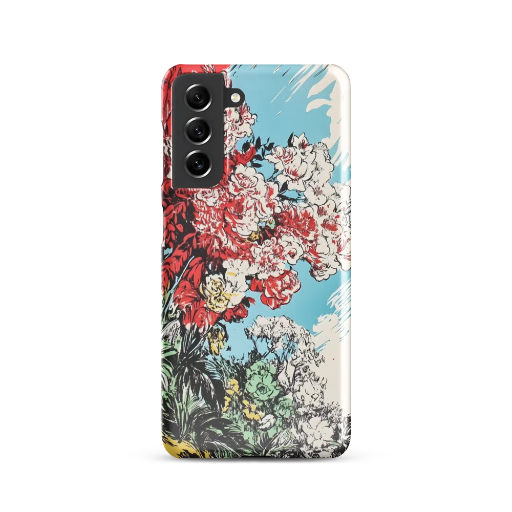 Floral Symphony in Bold Colors | Phone Case |  S21 | Snap Case | Glossy