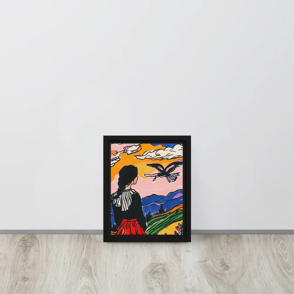 A Journey into Freedom | Canvas with Black Frame | 8″×10″