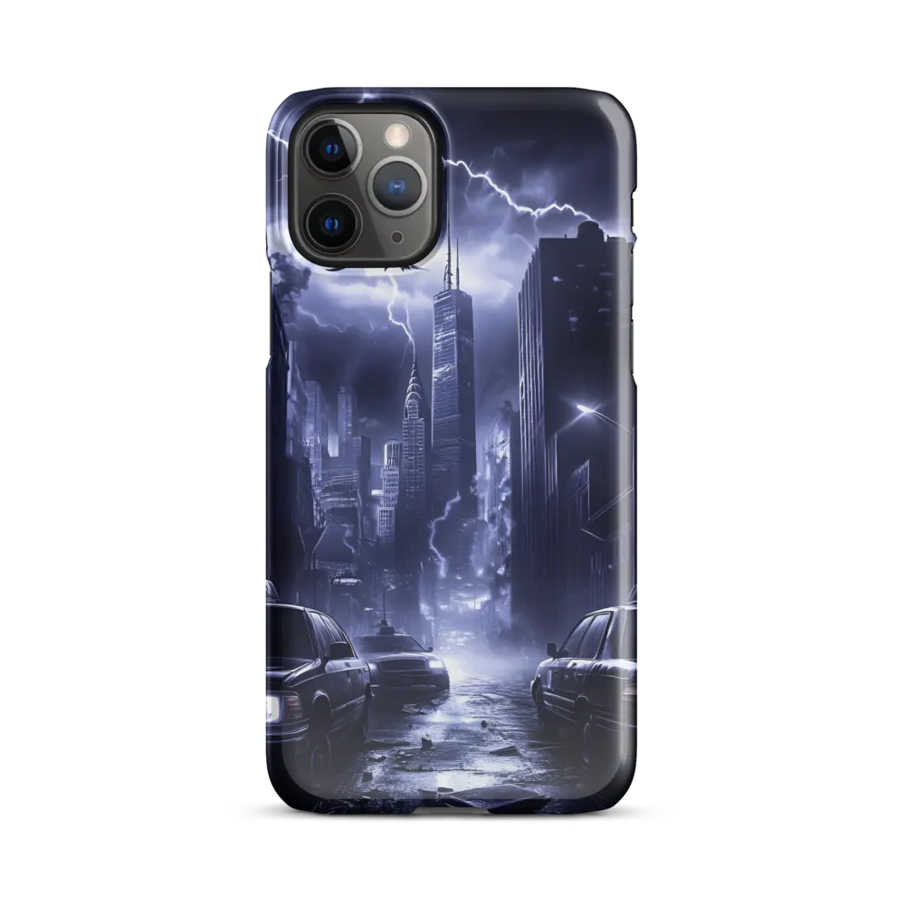 Stormy Cityscape: Shadows of the Night | Phone Case |  11 Pro | Snap Case | Glossy