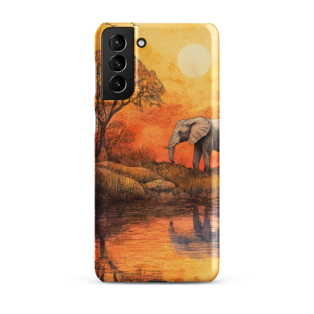 Elephant's Serenity at Dusk
