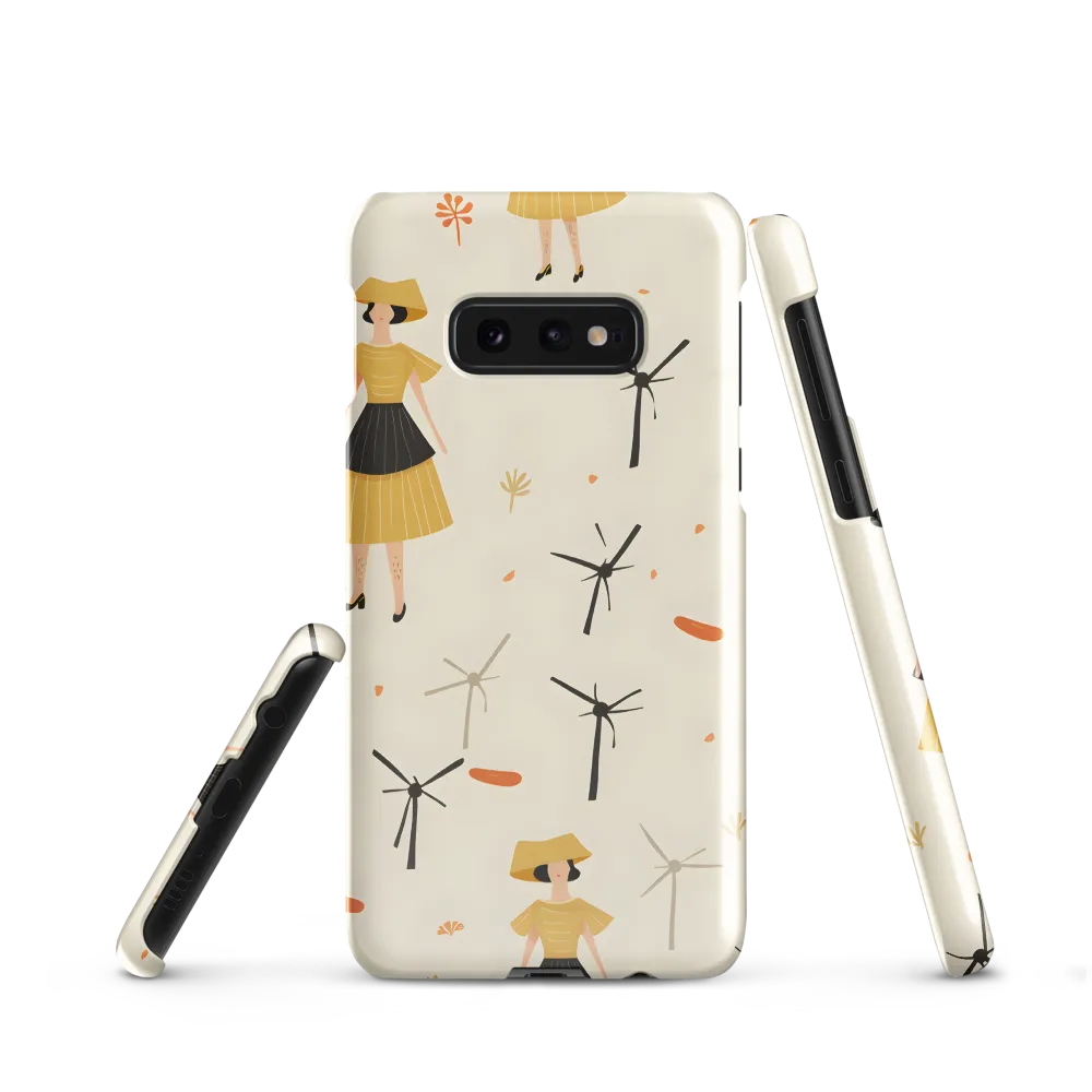 Whimsical Patterns of Nature and Femininity | Phone Case |  S10e | Snap Case | Glossy