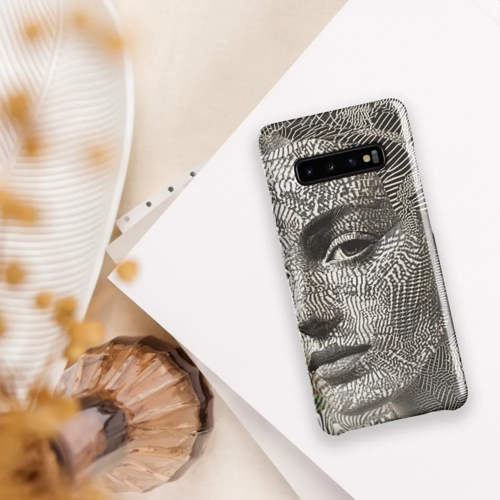 Intricate Patterns of the Human Face | Phone Case |  S10 Plus | Snap Case | Glossy