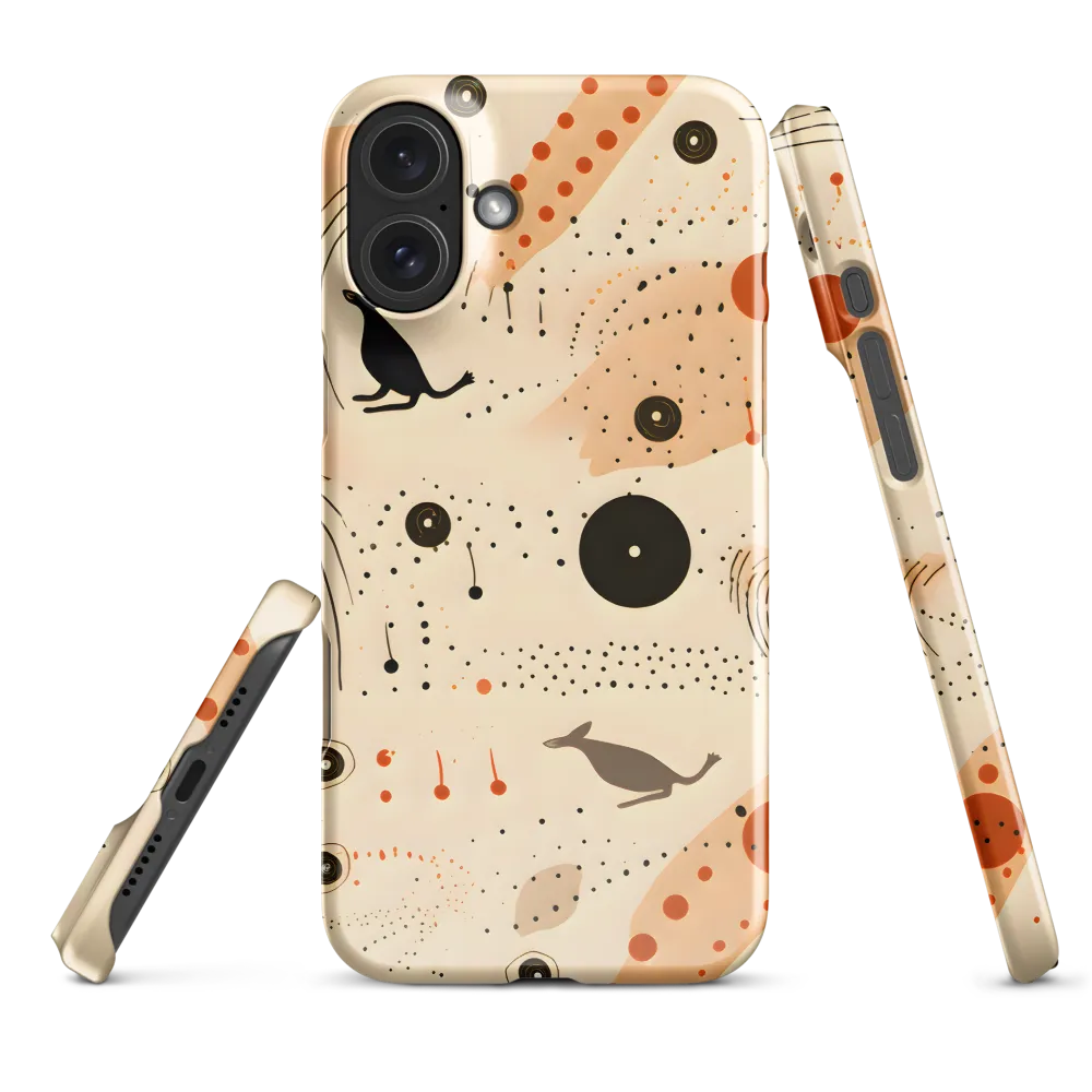 Playful Patterns in Earth Tones | Phone Case |  16 Plus | Snap Case | Glossy
