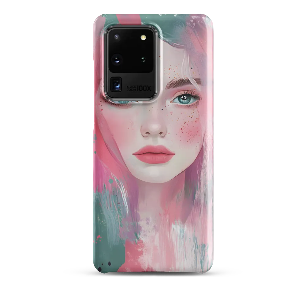 Dreamy Serenity: A Contemporary Portrait | Phone Case |  S20 Ultra | Snap Case | Matte