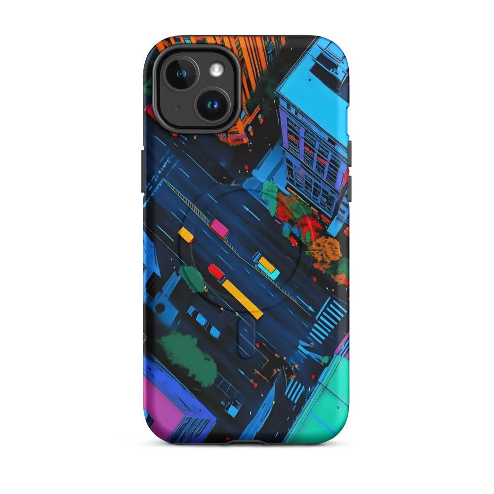 Neon Urban Dreamscape | Phone Case |  14 Plus | MagSafe® Tough Case | Matte