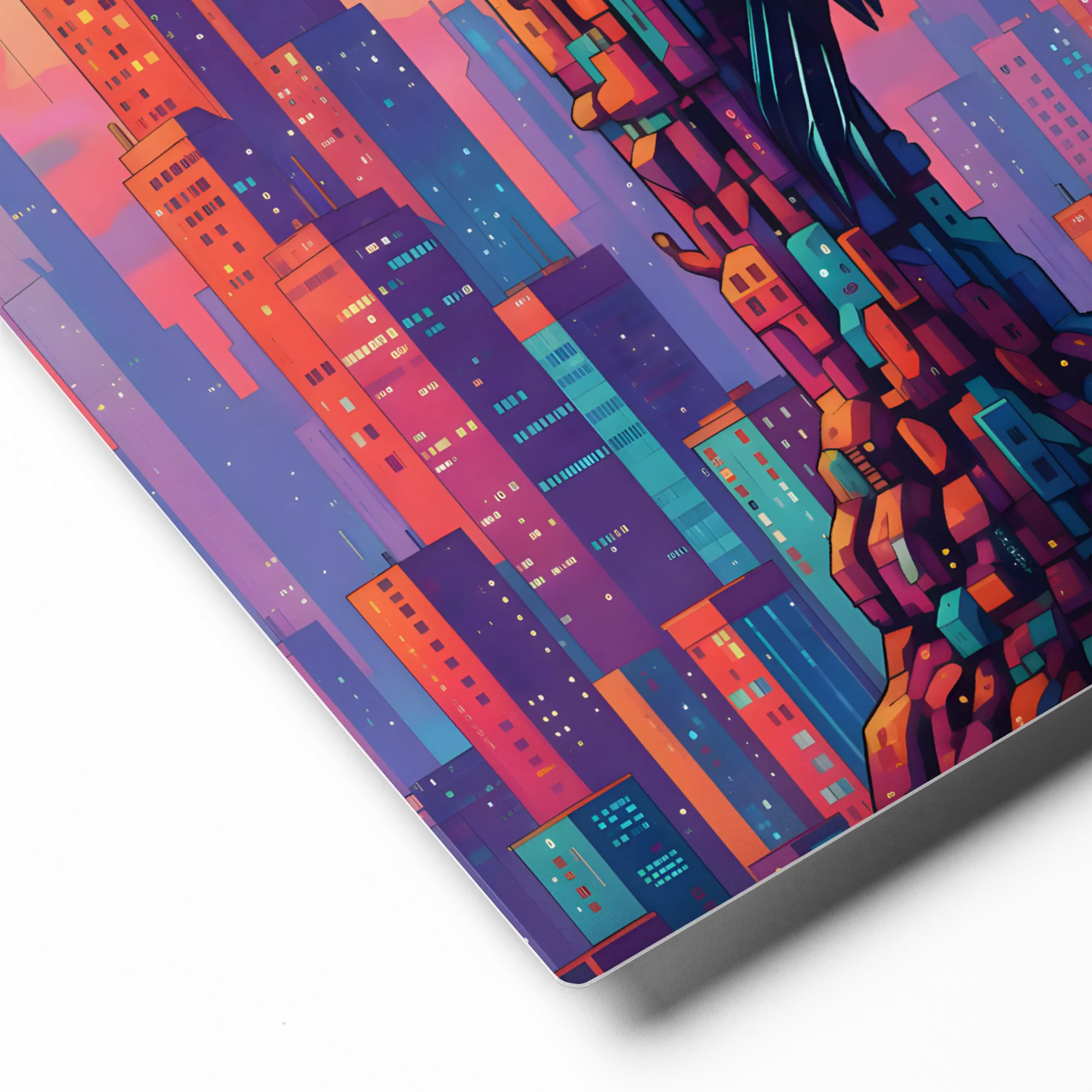 Urban Woodpecker 
 Metal Print | 8″x 10″