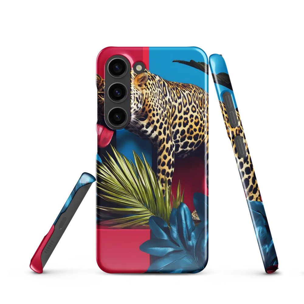 Playful Leopard in Vibrant Paradise