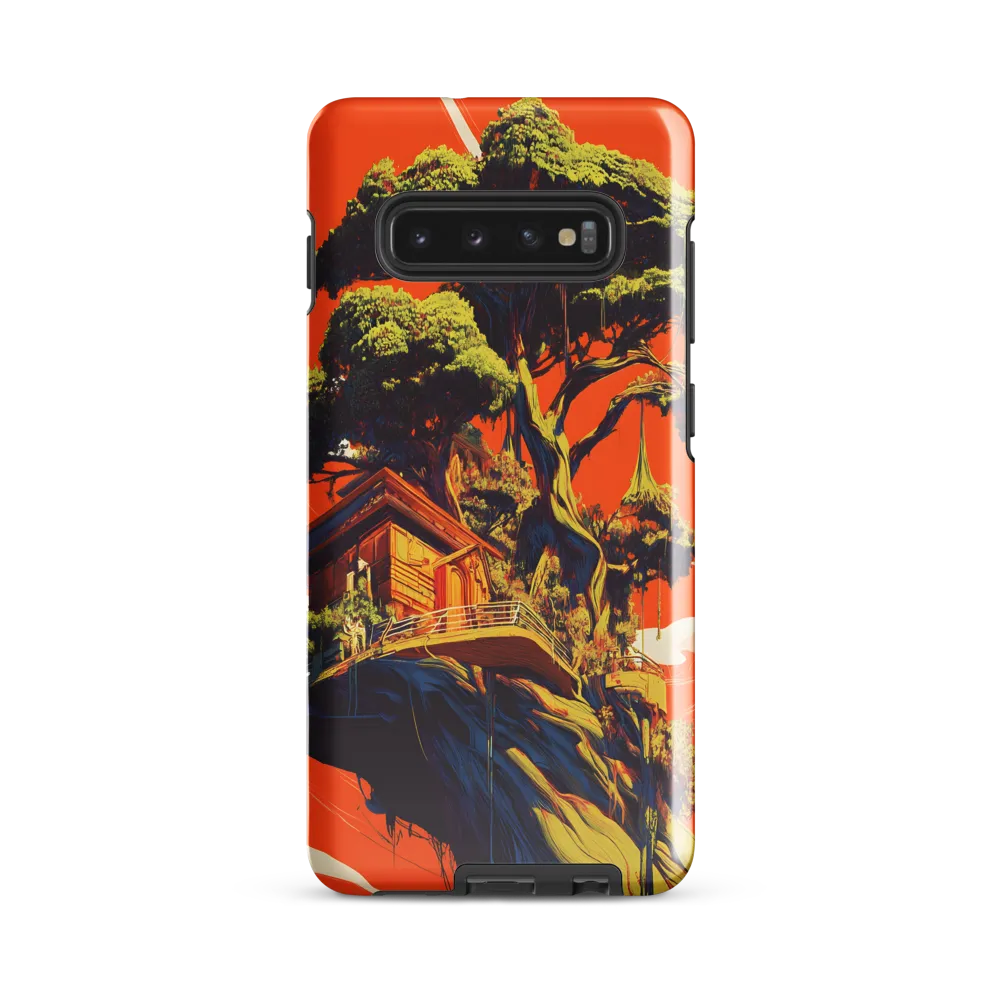 Soaring Sanctuary: The Surreal Treehouse | Phone Case |  S10 Plus | Tough Case | Glossy