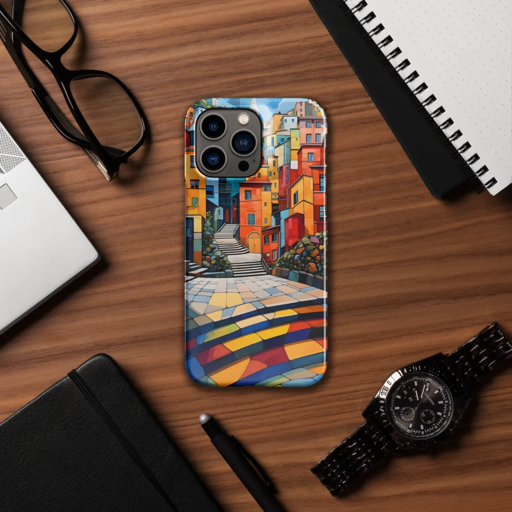 Vibrant Village: A Cubist Journey