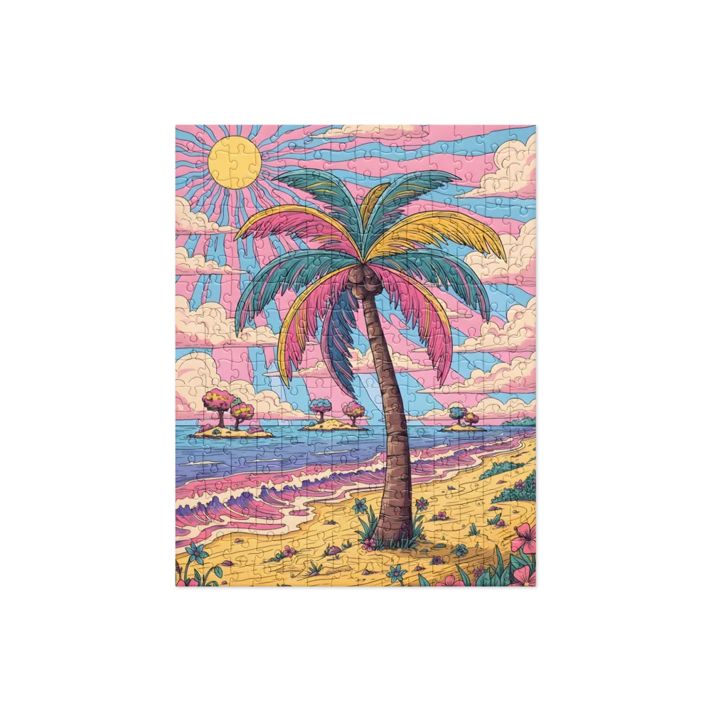 Dreamy Pastel Beach 
 Jigsaw Puzzle