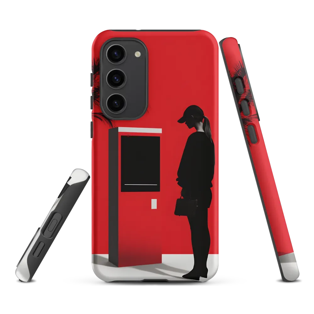 Contemplation in Red | Phone Case |  S23 Plus | Tough Case | Matte