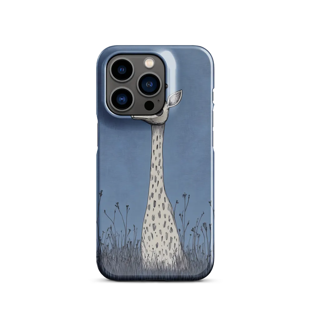 Whimsical Giraffe in Blue