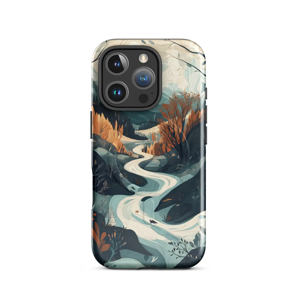 Winding Serenity: A Digital Landscape