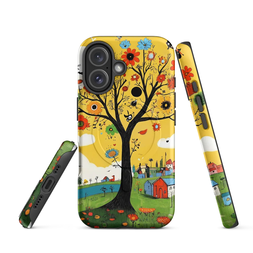 Whimsical Blooms of Life | Phone Case |  16 | MagSafe® Tough Case | Matte