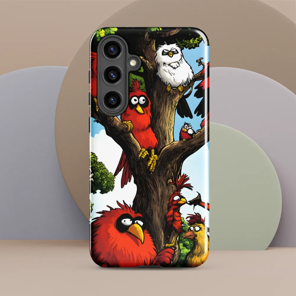 Whimsical Avian Gathering