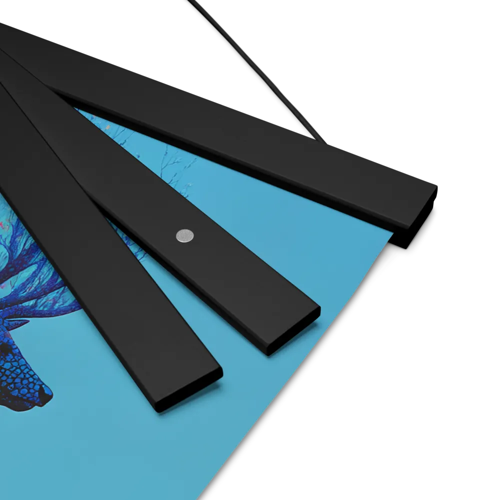 Ethereal Harmony | Poster With Black Wood Hanger | 12″×12″