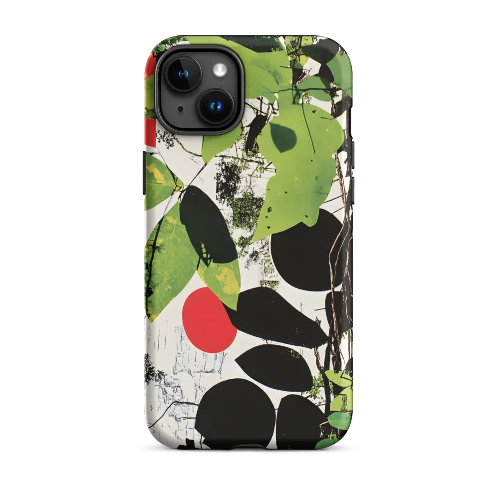 Nature's Geometry: A Contemporary Collage | Phone Case |  15 Plus | Tough Case | Matte
