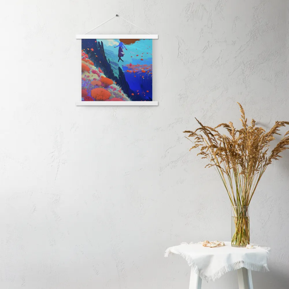 Whispers of Freedom | Poster With White Wood Hanger | 14″×14″
