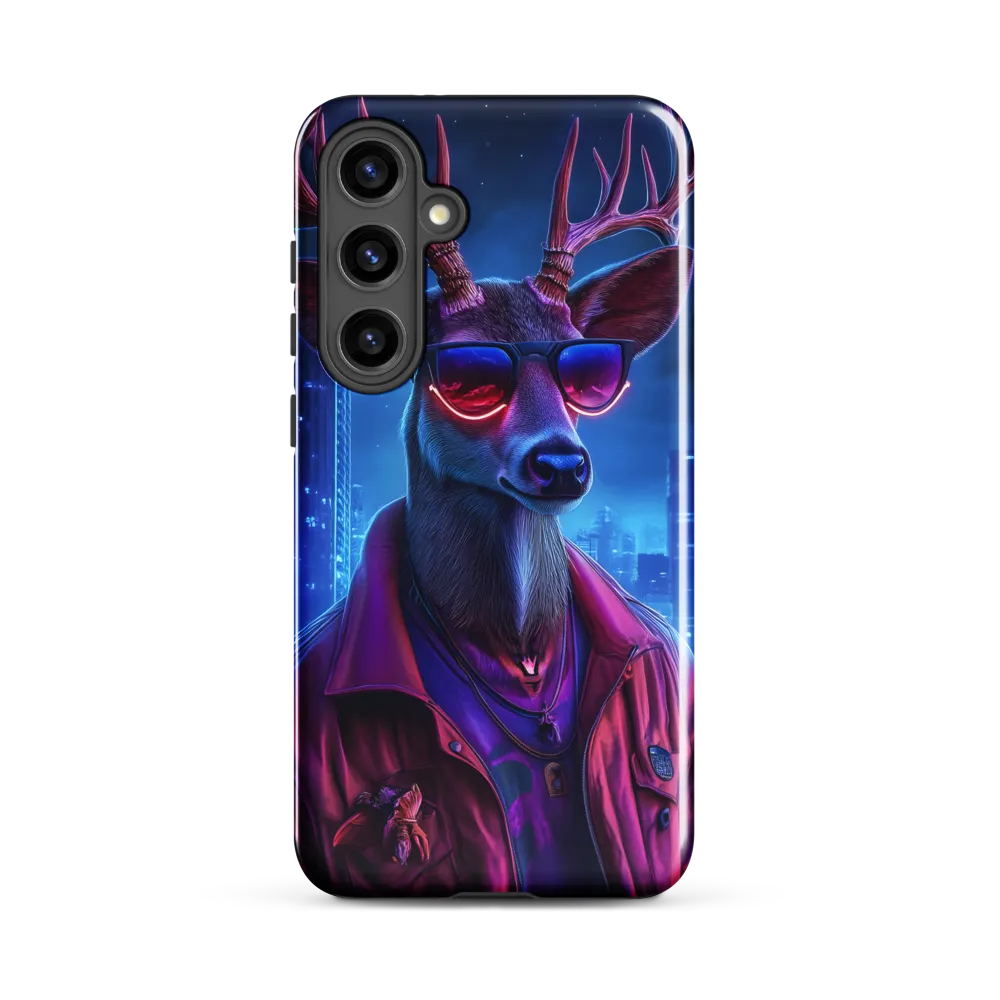Urban Serenade: The Cool Deer | Phone Case |  S24 Plus | Tough Case | Glossy