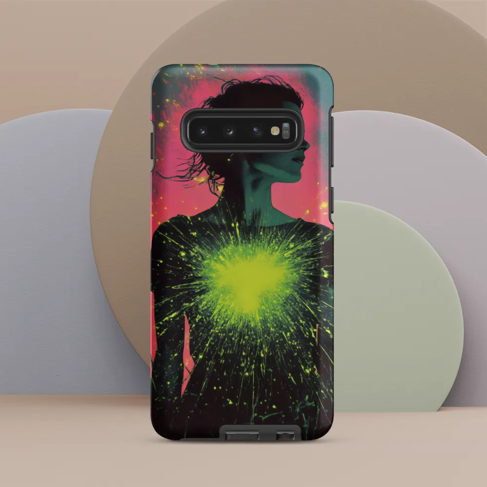 Cosmic Heart: A Surreal Portrait of Strength