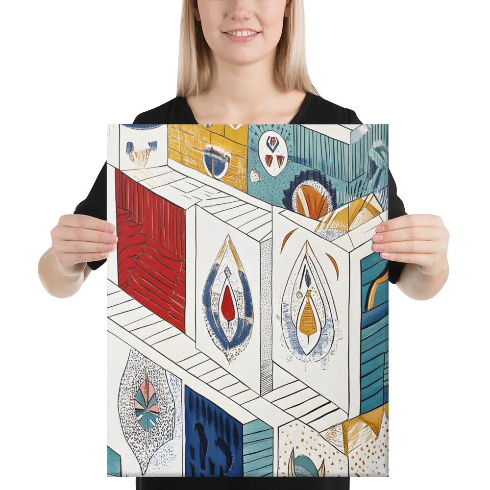 Symphony of Geometric Harmony | Canvas | 16″×20″