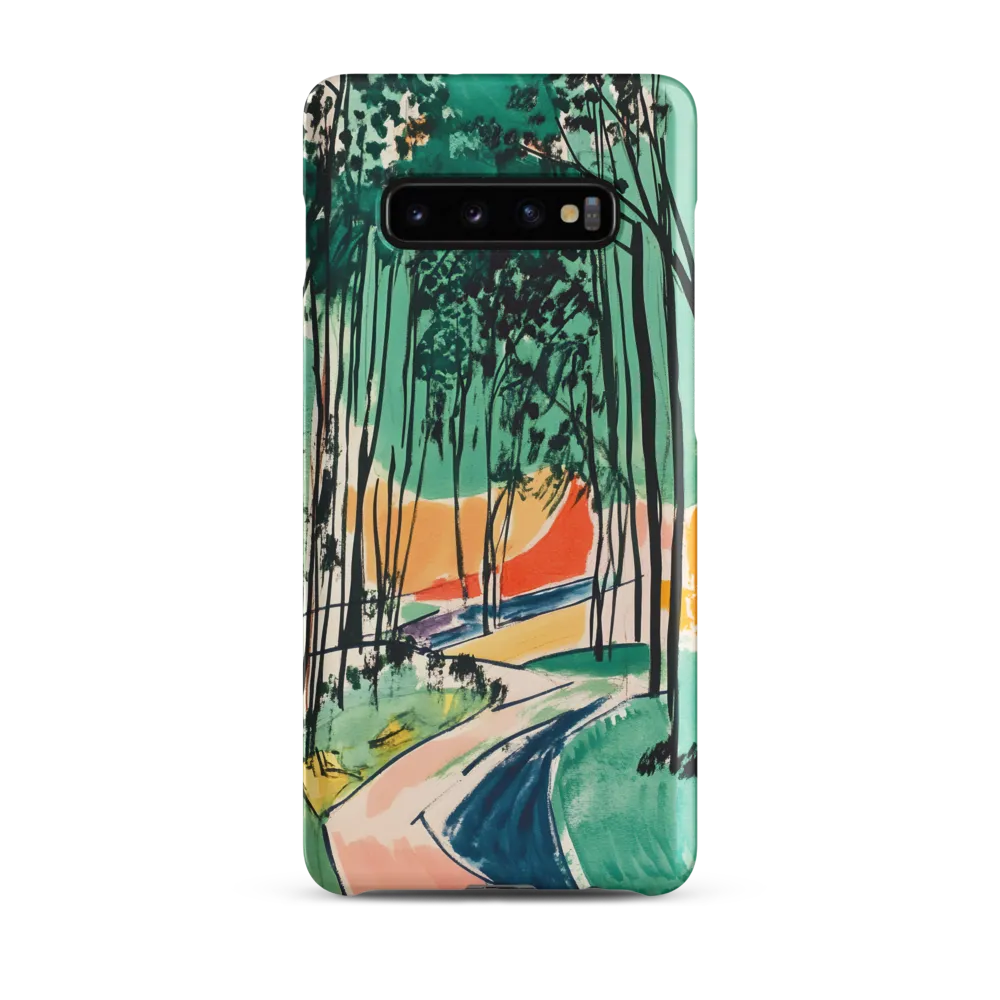 Winding Path Through the Forest | Phone Case |  S10 Plus | Snap Case | Matte