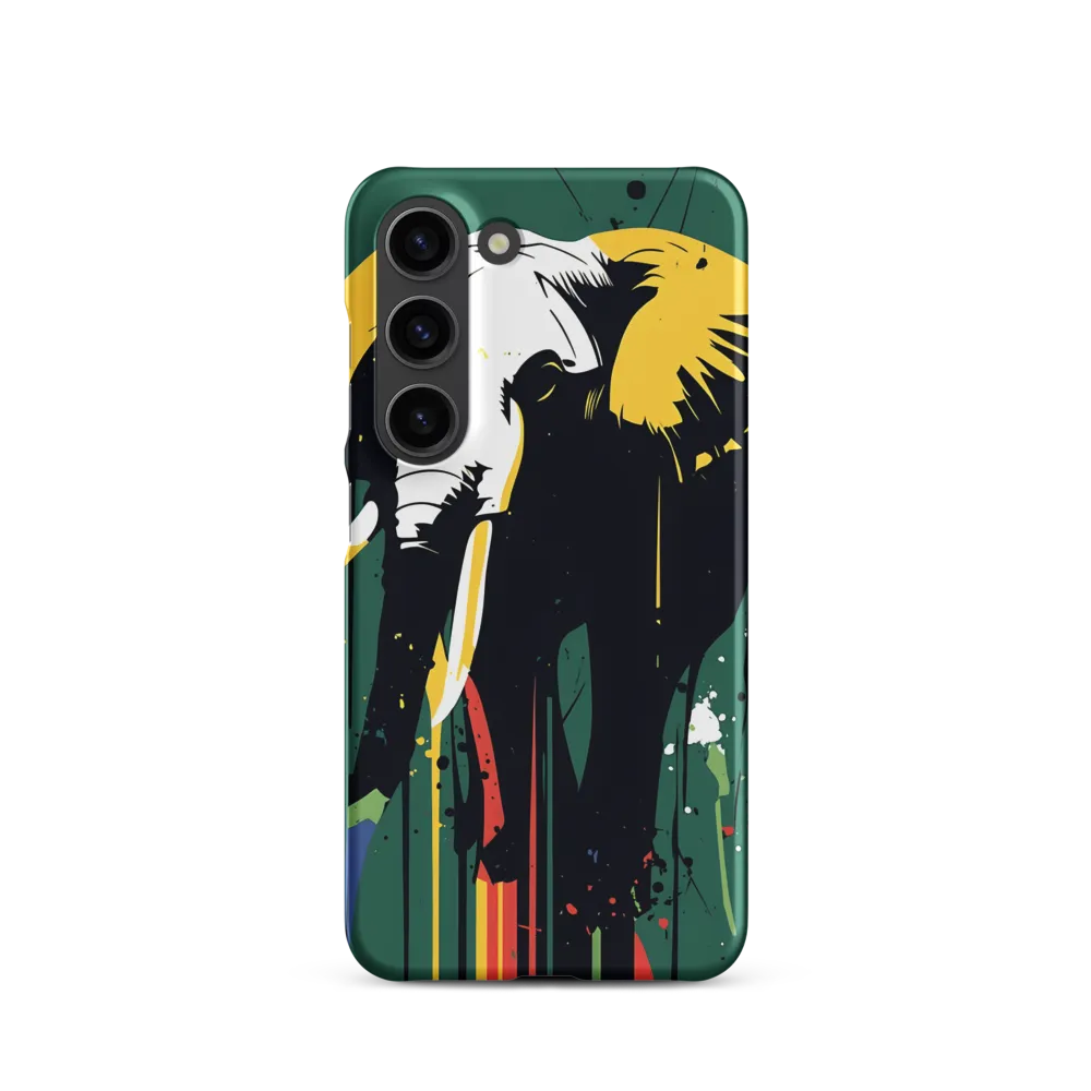 Majestic Minimalism: The Colorful Elephant