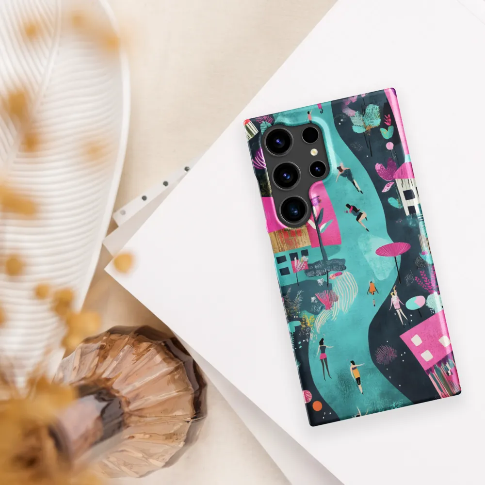 Whimsical Journey Through a Vibrant Landscape | Phone Case |  S24 Ultra | Snap Case | Matte