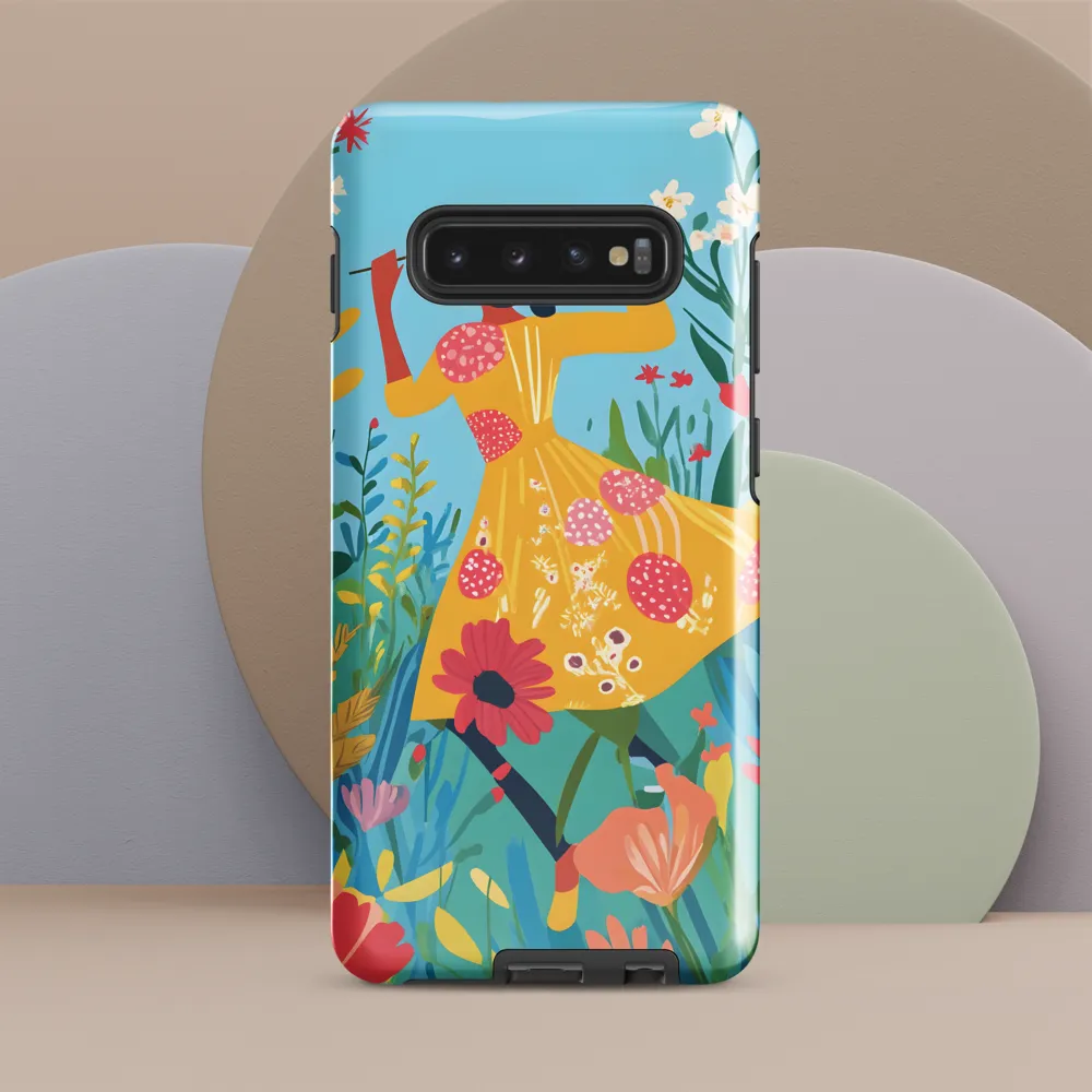 Dancing Among Blossoms | Phone Case |  S10 Plus | Tough Case | Glossy