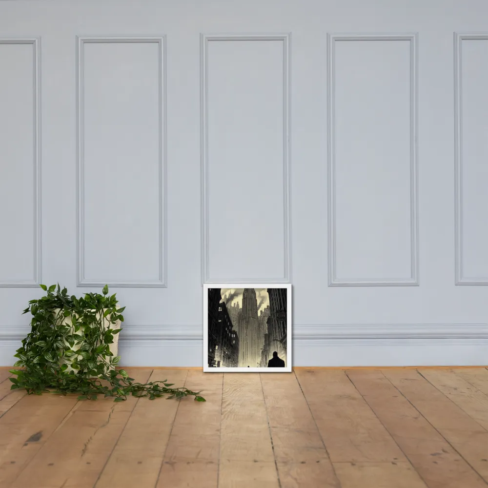 Echoes of the City | Poster with White Frame | 14″×14″