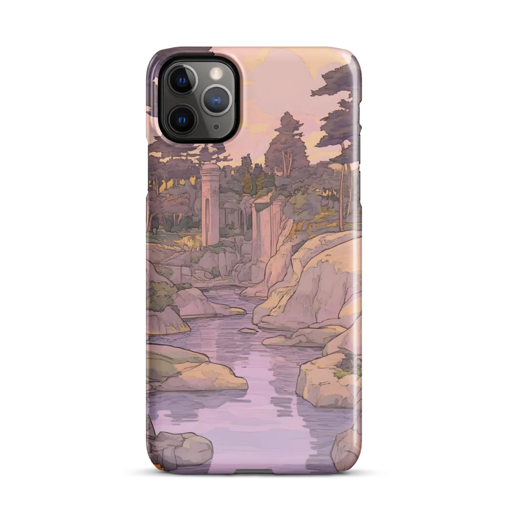 Tranquil Reverie: A Serene Landscape | Phone Case |  11 Pro Max | Snap Case | Glossy