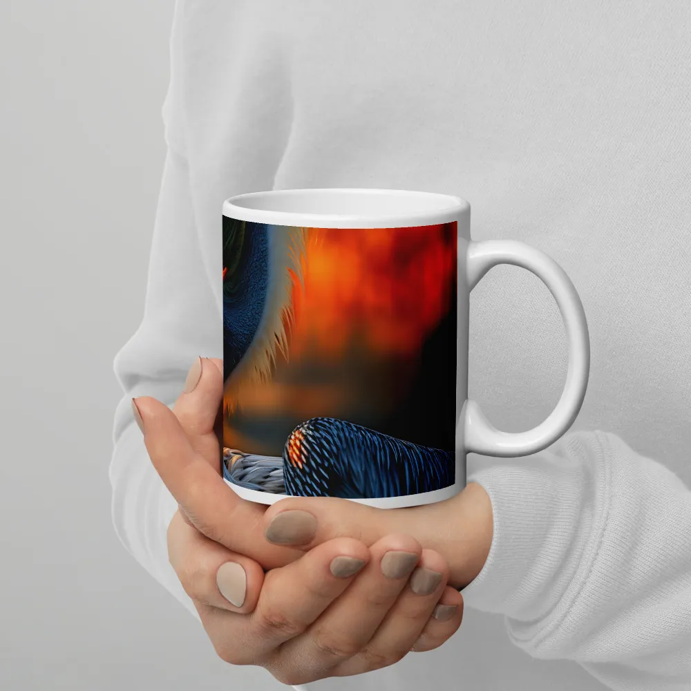 Elegance of the Pelican at Sunset | Mugs | Multiple Sizes & Colors