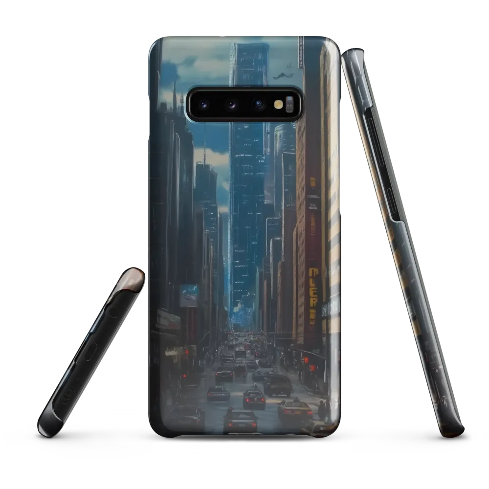 Urban Symphony: A Cityscape Reverie | Phone Case |  S10 Plus | Snap Case | Glossy