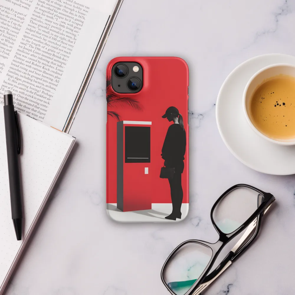 Contemplation in Red | Phone Case |  14 Plus | Snap Case | Matte
