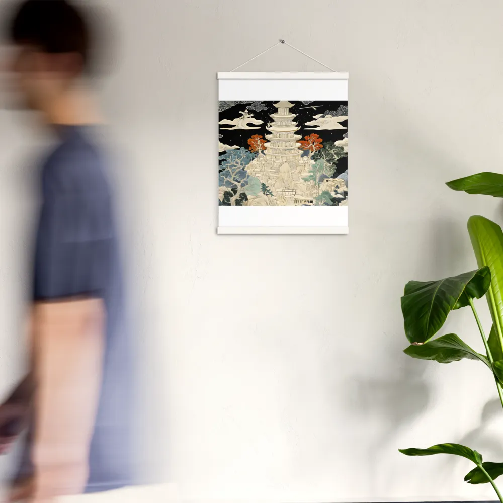 Whispers of the Pagoda | Poster With White Wood Hanger | 16″×20″