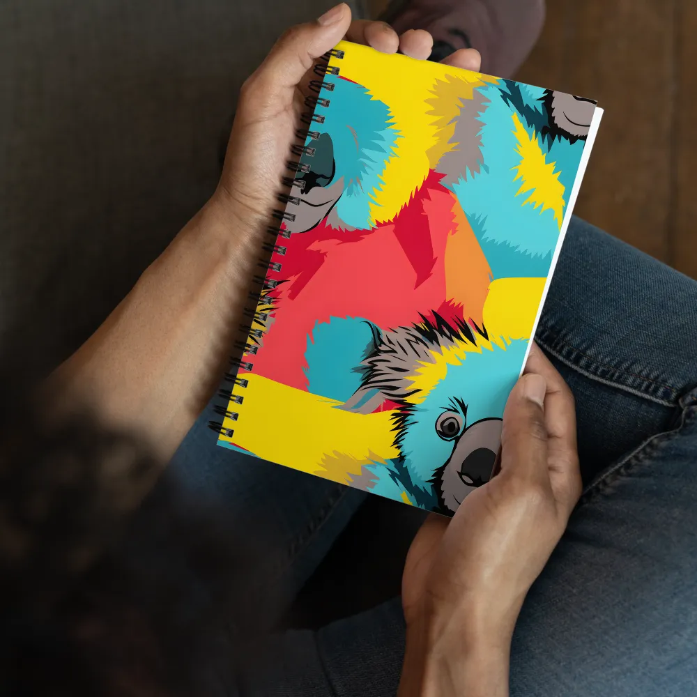 Whimsical Koalas in Vibrant Colors | Spiral Notebook