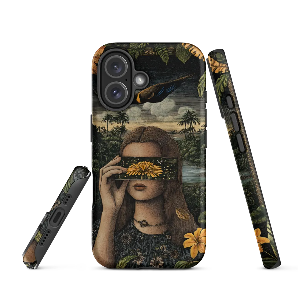 Veil of Nature: A Surreal Embrace | Phone Case |  16 | Tough Case | Matte