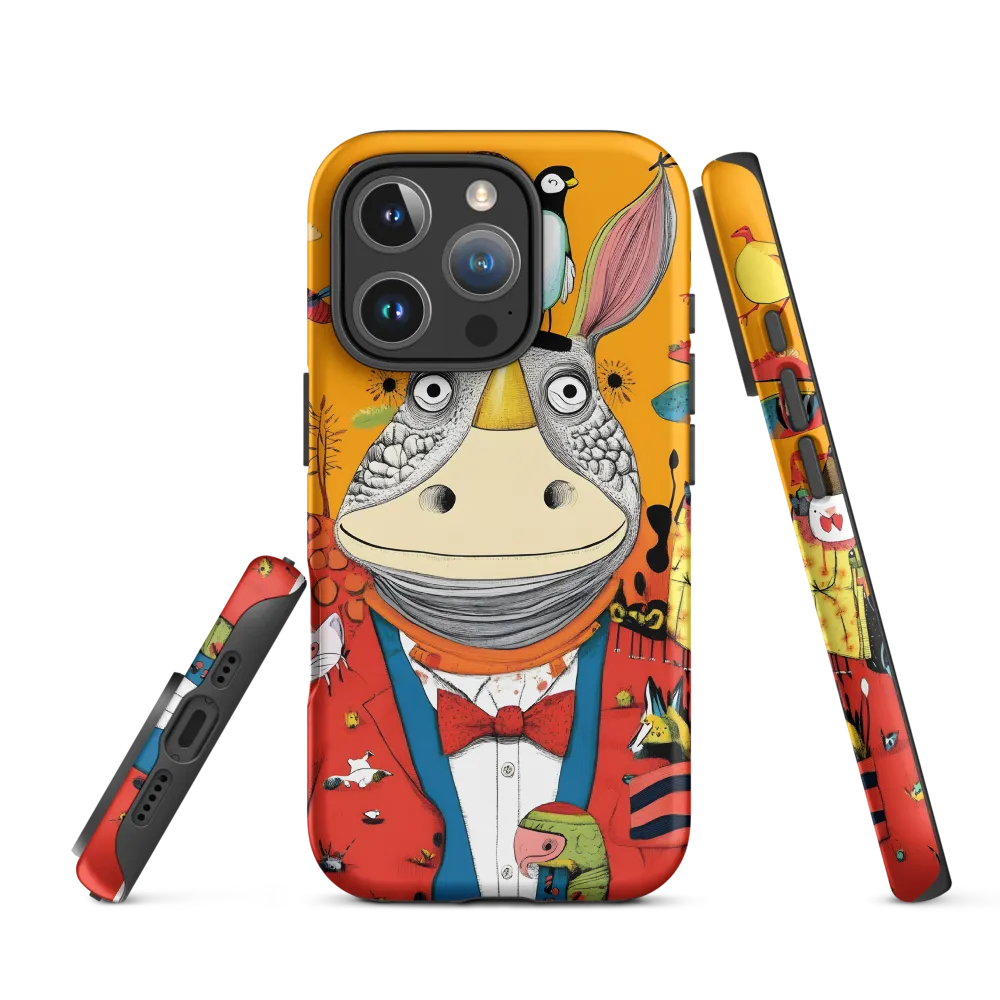 Whimsical Rhinoceros: A Playful Encounter