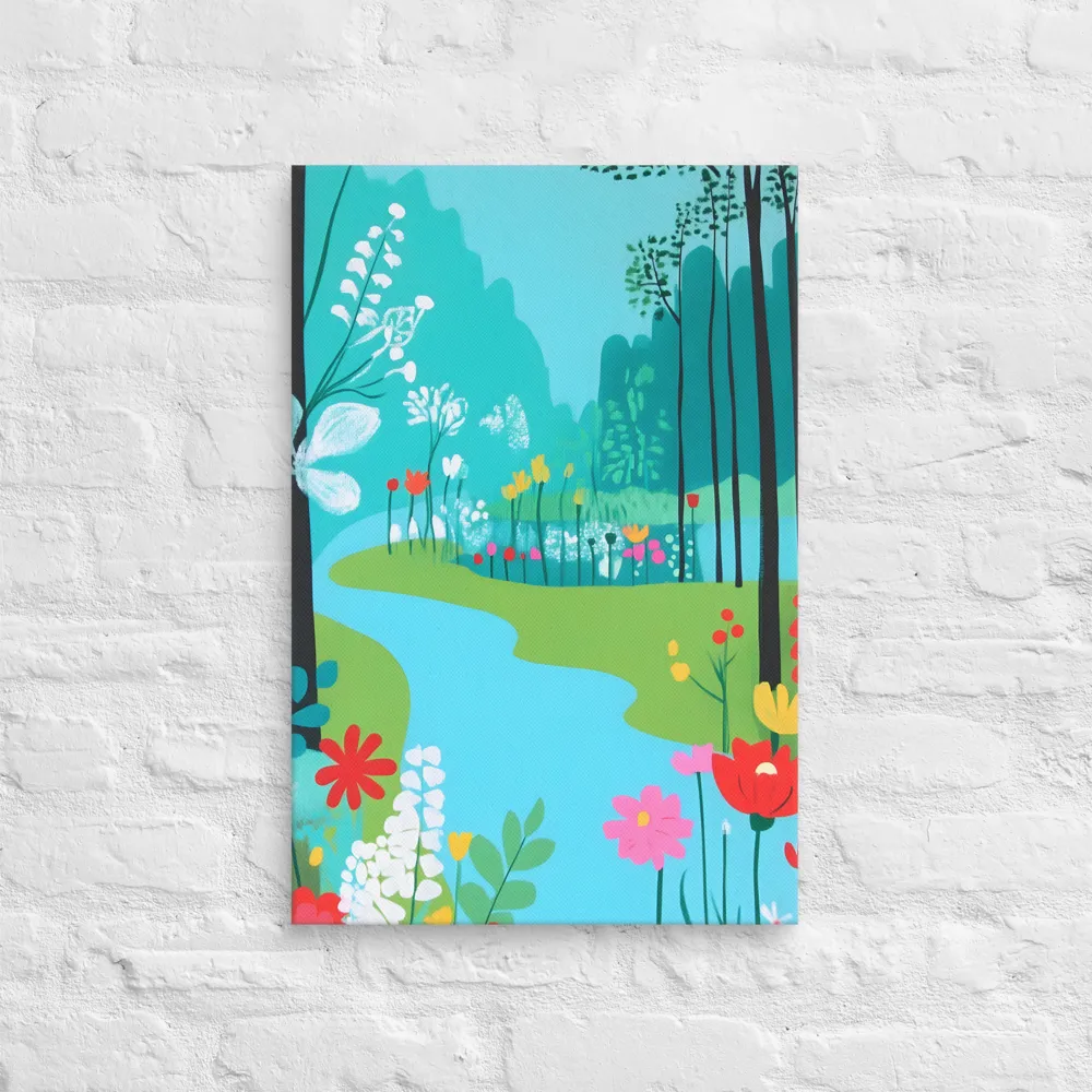 Whispers of Spring: A Colorful Retreat | Canvas | 16″×24″